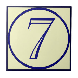 Carreau Numéro de maison de style français 7, modifier tex