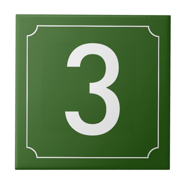 Carreau Numéro de maison français (Devant)