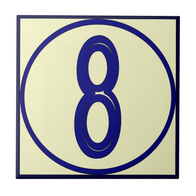 Carreau Numéro de style français 8 (Devant)