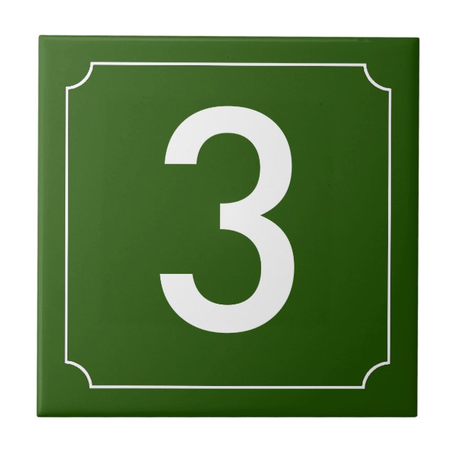 Carreau Numéro français (Devant)