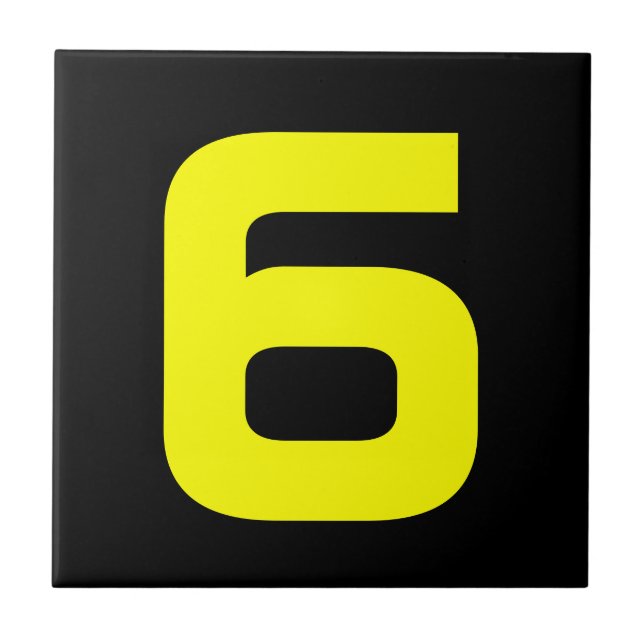 Carreau Numéros de maison funky (Devant)