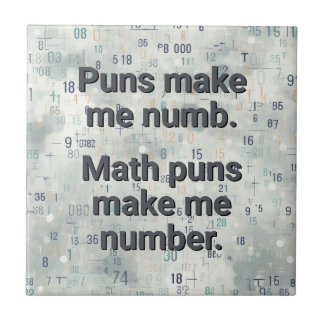 Carreau Numéros mathématiques Pun Personnaliser