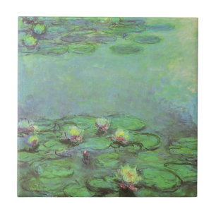 Carreau Nymphéas par Claude Monet, Impressionnisme Vintage