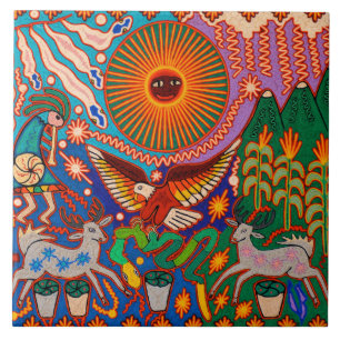 Carreau Oaxaca Mexique Mexique Mexique Tribal maya Art Boh