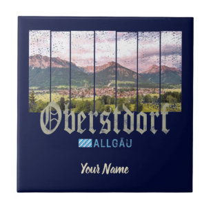 Carreau Oberstdorf Allgäu Vintage Bavière Allemagne Souven