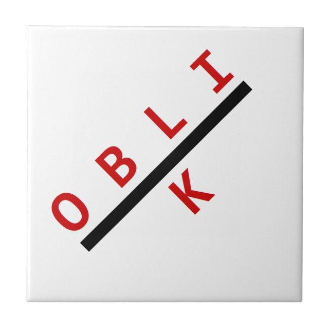 Carreau oblik rouge (Devant)