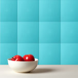 Carreau Océan bleu aqua couleur uni<br><div class="desc">Design bleu marine couleur uni.</div>