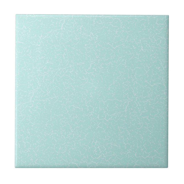 Carreau Ocean Blue Cracker Glaze Solid Color Tile (Devant)