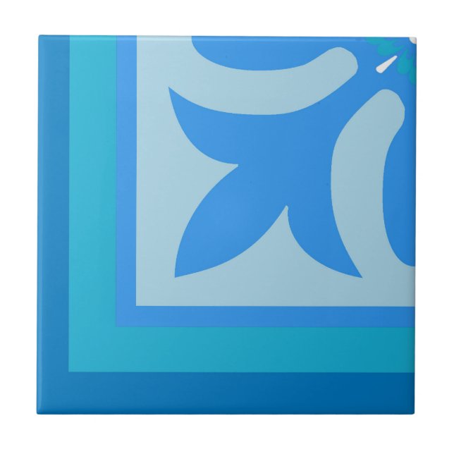 Carreau Ocean blues couleurs quartz (Devant)