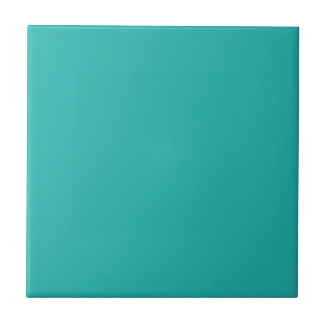 Carreau Ocean Breeze Aqua Turquoise bleu uni couleur Arriè (Devant)