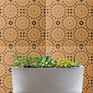 Carreau Ochre Ethnic Marocain Boho Chic Mosaic Motif