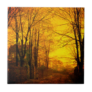 Carreau Octobre Afterglow John Atkinson Grimshaw