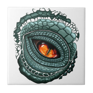 Carreau Œil de prédateur reptile primal