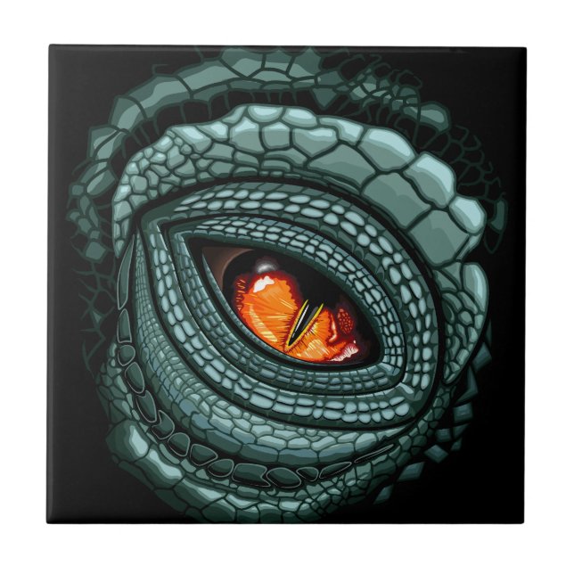 Carreau Œil de prédateur reptile primal (Devant)