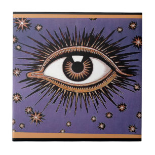 Carreau Oeil et étoiles