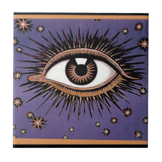 Carreau Oeil et étoiles