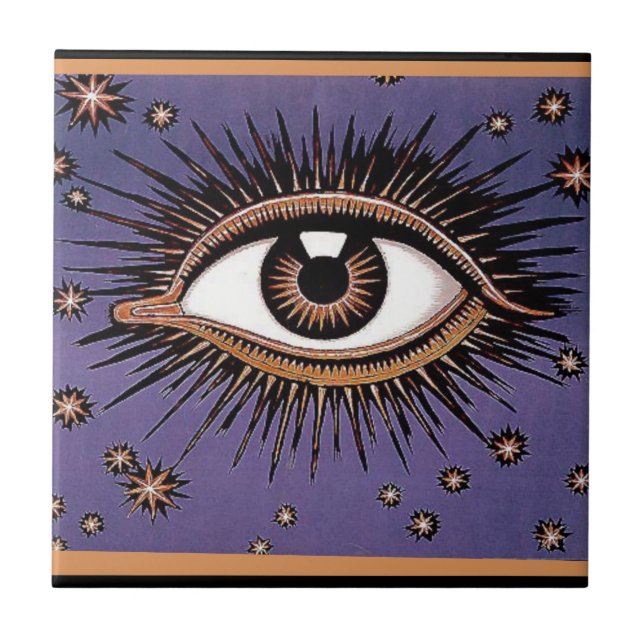 Carreau Oeil et étoiles (Devant)