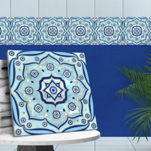 Carreau Oeil mal Amulet Mandala Ornement