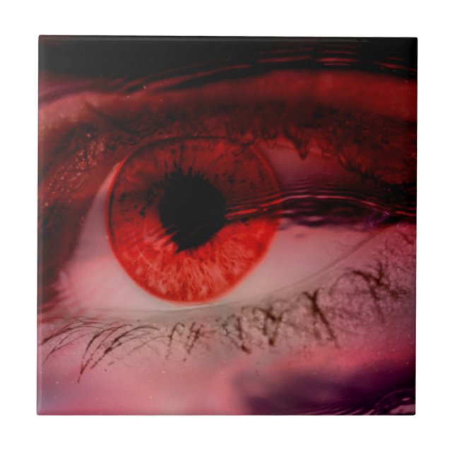 Carreau OEil rouge flottant (Devant)
