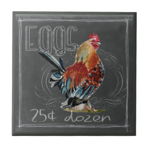 Carreau Oeufs de coq sur le tableau