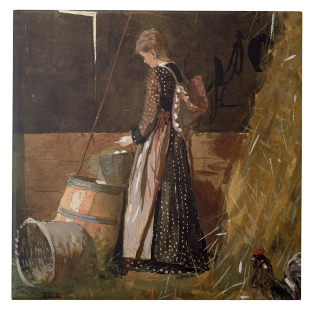 Carreau Oeufs frais vintages Winslow Homer (Devant)