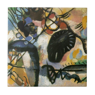 Carreau Oeuvre Abstraite de Kandinsky Black Spot