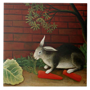 Carreau OEuvre d'Henri Rousseau, Rabbit