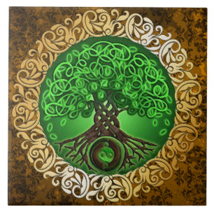 Carreau Offre rituelle de sorcellerie médiévale Brown de