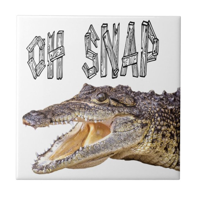 Carreau OH SNAP - Gator en colère (Devant)