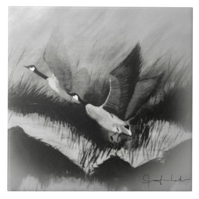 Carreau Oies dans la tourbière (Devant)