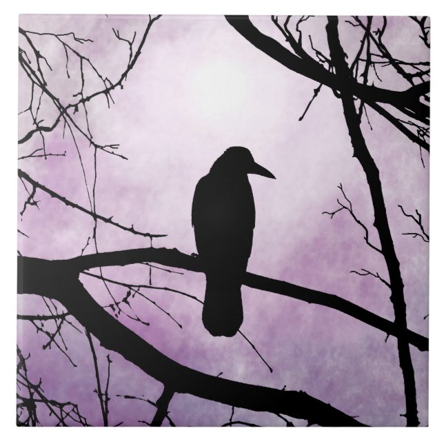 Carreau oiseau 78 Corbeau (Devant)