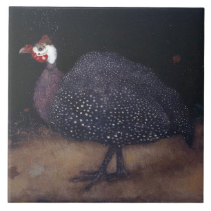 Carreau Oiseau de Guineafowl moucheté (par Jan Mankes)