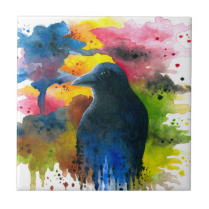 Carreau Oiseau du Corbeau 71