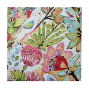 Carreau Oiseaux en papier II