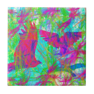 Carreau Oiseaux en vol