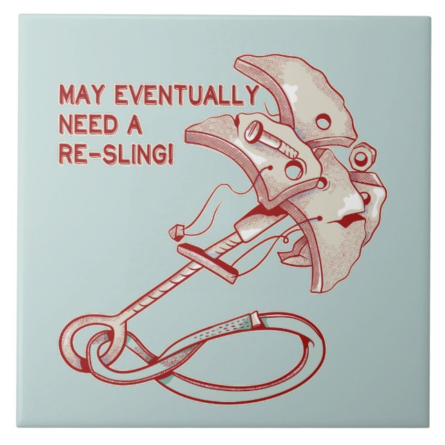 Carreau Old Rock escalade cam drôle (Devant)