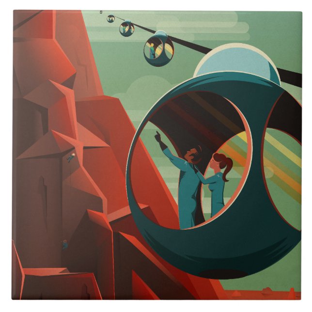 Carreau Olympus Mons sur Mars, le plus haut volcan du syst (Devant)