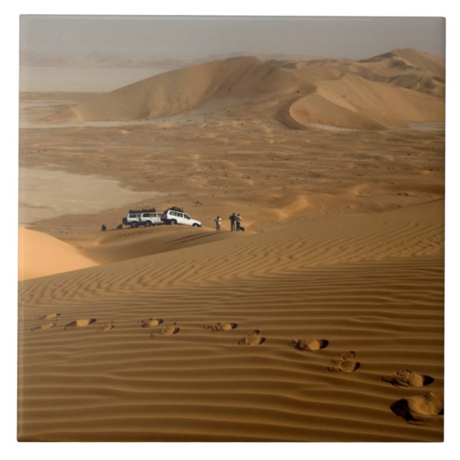 Carreau Oman, désert Rub Al Khali, roulant sur les dunes (Devant)