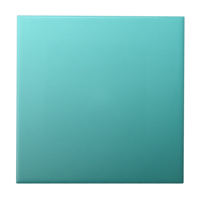 Carreau Ombre de couleur trempée Turquoise Aqua (Devant)