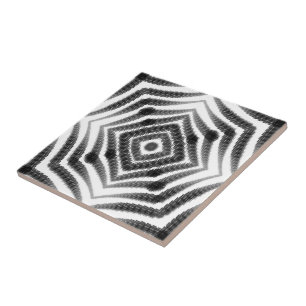 Carreau Ombre Noir Et Blanc Peau De Serpent Hypnotique Abs