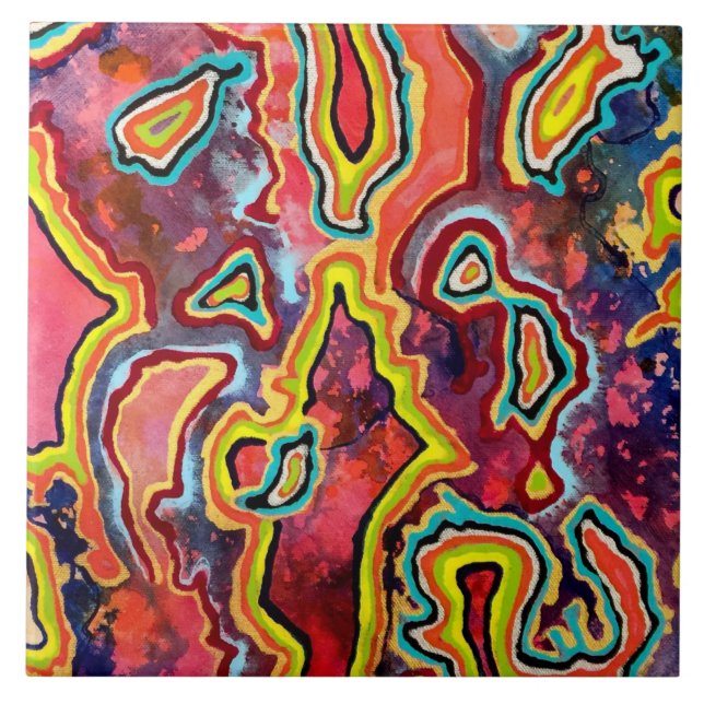 Carreau Ondulette en céramique 6 x 6 (Devant)