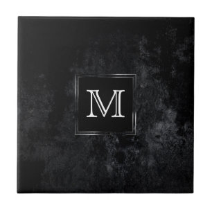 Carreau Onyx Black Velvet   Monogramme de hachage de table