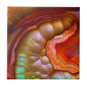 Carreau Opéra de feu rouge iridescente