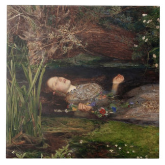 Carreau Ophélie par John Everett Millais