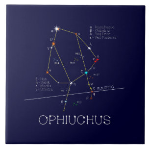 Carreau Ophiuchus de constellation zodiaque