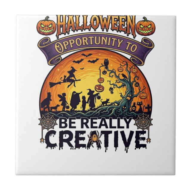 Carreau Opportunité d'Halloween Soyez vraiment créatif Sor (Devant)