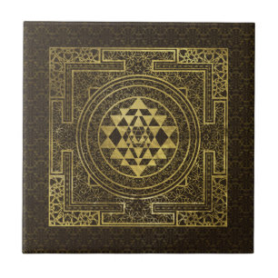 Carreau Or Sri Yantra/Sri Chakra