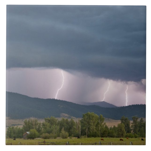 Carreau Orage a produit des éclairs dans le Jocko (Devant)