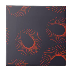 Carreau Orange, cool, tendance, abstraction oculaire géomé