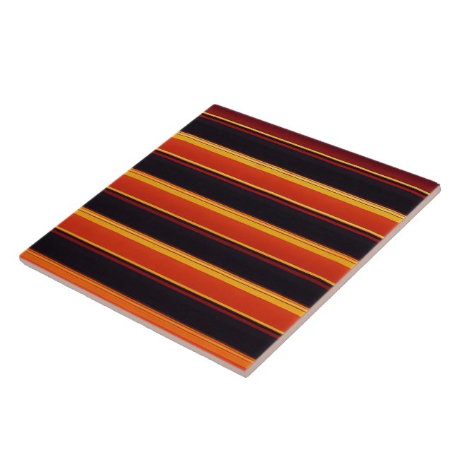 Carreau Orange Luxe Moderne Collection Automne (Côté)